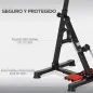 Pedales Estáticos Personas Mayores de Piernas y Brazos Altura Ajustable 75-97 cm Pantalla LCD y Rodillo Masajeador