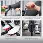Pedales Estáticos Personas Mayores de Piernas y Brazos Altura Ajustable 75-97 cm Pantalla LCD y Rodillo Masajeador