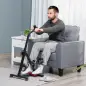 Pedales Estáticos Personas Mayores de Piernas y Brazos Altura Ajustable 75-97 cm Pantalla LCD y Rodillo Masajeador