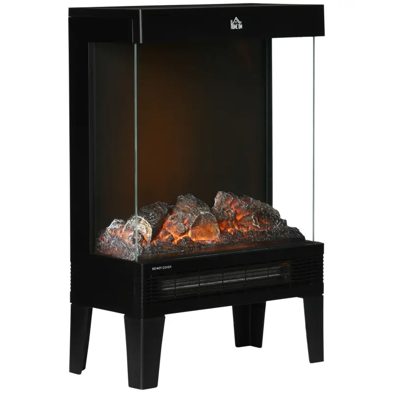Chimenea Eléctrica 1000W/2000W Calentador de Chimenea con Llama LED Ajustable hasta 15-20 m² 40,5x20x62 cm Negro Chimenea Eléctrica 1000W/2000W Calentador de Chimenea con Llama LED Ajustable hasta 15-20 m² 40,5x20x62 cm Negro