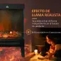 Chimenea Eléctrica 1000W/2000W Calentador de Chimenea con Llama LED Ajustable hasta 15-20 m² 40,5x20x62 cm Negro Chimenea Eléctrica 1000W/2000W Calentador de Chimenea con Llama LED Ajustable hasta 15-20 m² 40,5x20x62 cm Negro