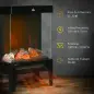Chimenea Eléctrica 1000W/2000W Calentador de Chimenea con Llama LED Ajustable hasta 15-20 m² 40,5x20x62 cm Negro Chimenea Eléctrica 1000W/2000W Calentador de Chimenea con Llama LED Ajustable hasta 15-20 m² 40,5x20x62 cm Negro
