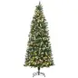 Árbol de Navidad Artificial con Luces LED Altura 230 cm con 1051 Ramas 45 Piñas Apertura Automática Base Plegable Árbol de Navidad Artificial con Luces LED Altura 230 cm con 1051 Ramas 45 Piñas Apertura Automática Base Plegable