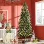 Árbol de Navidad Artificial con Luces LED Altura 230 cm con 1051 Ramas 45 Piñas Apertura Automática Base Plegable Árbol de Navidad Artificial con Luces LED Altura 230 cm con 1051 Ramas 45 Piñas Apertura Automática Base Plegable