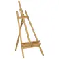 Caballete de pintura plegable en haya con altura y ángulo ajustables 65x110x180-235 cm Madera Natural Caballete de pintura plegable en haya con altura y ángulo ajustables 65x110x180-235 cm Madera Natural