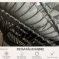 Silla Colgante Plegable con Soporte y 2 Cojines Carga 100 kg para Interior y Exterior en Acabado de Ratán PE Gris Oscuro Silla Colgante Plegable con Soporte y 2 Cojines Carga 100 kg para Interior y Exterior en Acabado de Ratán PE Gris Oscuro