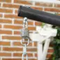 Silla Colgante Plegable con Soporte y 2 Cojines Carga 100 kg para Interior y Exterior en Acabado de Ratán PE Gris Oscuro Silla Colgante Plegable con Soporte y 2 Cojines Carga 100 kg para Interior y Exterior en Acabado de Ratán PE Gris Oscuro