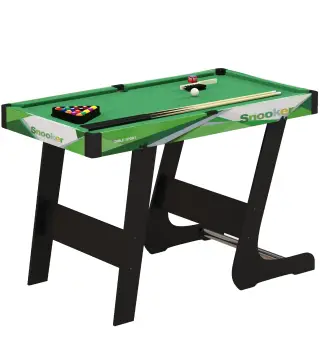 Mesa de Billar Plegable 104 cm con 16 Bolas 2 Tacos Tiza Triángulo y Cepillo para Niños y Adultos Verde