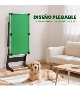 Mesa de Billar Plegable 104 cm con 16 Bolas 2 Tacos Tiza Triángulo y Cepillo para Niños y Adultos Verde