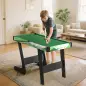 Mesa de Billar Plegable 104 cm con 16 Bolas 2 Tacos Tiza Triángulo y Cepillo para Niños y Adultos Verde