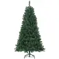Árbol de Navidad Artificial 180 cm con 760 Ramas de Alambre de Memoria y Base Plegable Árbol de Navideño Verde