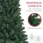 Árbol de Navidad Artificial 180 cm con 760 Ramas de Alambre de Memoria y Base Plegable Árbol de Navideño Verde