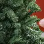 Árbol de Navidad Artificial 180 cm con 760 Ramas de Alambre de Memoria y Base Plegable Árbol de Navideño Verde
