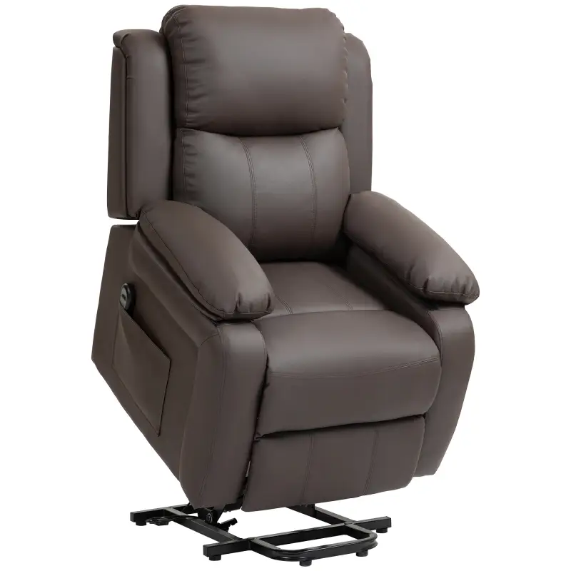 Sillón Relax Levanta Personas Sillón Elevador con Control Remoto Reclinación 160° Reposapiés 76x90x105cm Marrón Sillón Relax Levanta Personas Sillón Elevador con Control Remoto Reclinación 160° Reposapiés 76x90x105cm Marrón