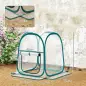 Mini Invernadero Plegable Pop-up Invernadero de Exterior con Puerta Enrollable y Cubierta Transparente