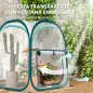 Mini Invernadero Plegable Pop-up Invernadero de Exterior con Puerta Enrollable y Cubierta Transparente
