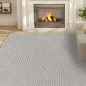 Alfombra Salón 230x160 cm Pelo Corto Estilo Moderno Base Antideslizante Tejida a Máquina Gris Alfombra Salón 230x160 cm Pelo Corto Estilo Moderno Base Antideslizante Tejida a Máquina Gris