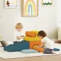 Juego de 9 Bloques de Espuma para Niños con Fundas de Terciopelo Lavables para Escalar y Gatear Multicolor Juego de 9 Bloques de Espuma para Niños con Fundas de Terciopelo Lavables para Escalar y Gatear Multicolor