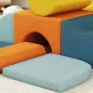 Juego de 9 Bloques de Espuma para Niños con Fundas de Terciopelo Lavables para Escalar y Gatear Multicolor Juego de 9 Bloques de Espuma para Niños con Fundas de Terciopelo Lavables para Escalar y Gatear Multicolor