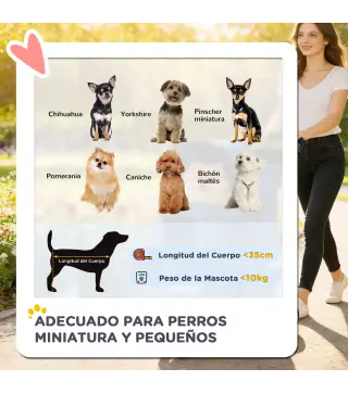 Carrito para Perros Pequeños con Cesta de Almacenaje Ventanas de Malla y Cinturón de Seguridad 77x44x102 cm Azul