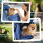 Carrito para Perros Pequeños con Cesta de Almacenaje Ventanas de Malla y Cinturón de Seguridad 77x44x102 cm Azul Carrito para Perros Pequeños con Cesta de Almacenaje Ventanas de Malla y Cinturón de Seguridad 77x44x102 cm Azul