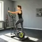 Bicicleta Elíptica para Casa Silenciosa con Bluetooth Compatible con App Resistencia de 8 Niveles Sensor Pulso Ruedas Bicicleta Elíptica para Casa Silenciosa con Bluetooth Compatible con App Resistencia de 8 Niveles Sensor Pulso Ruedas
