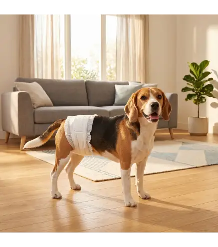 Pañales Desechables para Perros Machos 48 Unidades Súper Absorbentes Antifugas para Cachorros Talla M