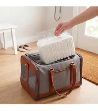 Pañales Desechables para Perros Machos 48 Unidades Súper Absorbentes Antifugas para Cachorros Talla M