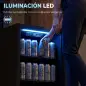 Frigorífico de Bebidas 70 L con Puerta de Vidrio Doble Iluminación LED 2 Estantes Ajustables para 70 Latas Frigorífico de Bebidas 70 L con Puerta de Vidrio Doble Iluminación LED 2 Estantes Ajustables para 70 Latas