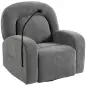 Sillón Relax Reclinable 3 en 1 con Función Mecedora Giratorio 360° Soporte para Teléfono Asiento Amplio Gris Sillón Relax Reclinable 3 en 1 con Función Mecedora Giratorio 360° Soporte para Teléfono Asiento Amplio Gris