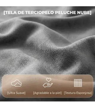 Sillón Relax Reclinable 3 en 1 con Función Mecedora Giratorio 360° Soporte para Teléfono Asiento Amplio Gris