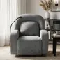 Sillón Relax Reclinable 3 en 1 con Función Mecedora Giratorio 360° Soporte para Teléfono Asiento Amplio Gris Sillón Relax Reclinable 3 en 1 con Función Mecedora Giratorio 360° Soporte para Teléfono Asiento Amplio Gris