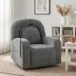 Sillón Relax Reclinable 3 en 1 con Función Mecedora Giratorio 360° Soporte para Teléfono Asiento Amplio Gris Sillón Relax Reclinable 3 en 1 con Función Mecedora Giratorio 360° Soporte para Teléfono Asiento Amplio Gris