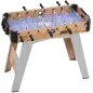 Futbolín de Mesa de 89 cm con 22 Jugadores 2 Pelotas 2 Marcadores Mangos Antideslizantes 89x61,5x70 cm Morado