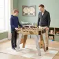 Futbolín de Mesa de 89 cm con 22 Jugadores 2 Pelotas 2 Marcadores Mangos Antideslizantes 89x61,5x70 cm Morado