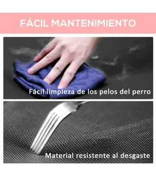 Cama Elevada para Perros Gatos Portátil Cama para Mascotas con Zona de Malla Transpirable y Tela Oxford para Interior Exterior 9