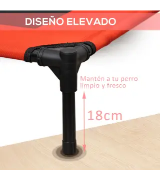 Cama Elevada para Perros Gatos Portátil Cama para Mascotas con Zona de Malla Transpirable y Tela Oxford para Interior Exterior 9