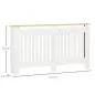 Cubre Radiadores 152x19x83 cm Cubierta para Radiador de MDF Cubreradiador para Salón Dormitorio Pasillo Blanco Cubre Radiadores 152x19x83 cm Cubierta para Radiador de MDF Cubreradiador para Salón Dormitorio Pasillo Blanco