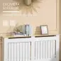Cubre Radiadores 152x19x83 cm Cubierta para Radiador de MDF Cubreradiador para Salón Dormitorio Pasillo Blanco Cubre Radiadores 152x19x83 cm Cubierta para Radiador de MDF Cubreradiador para Salón Dormitorio Pasillo Blanco