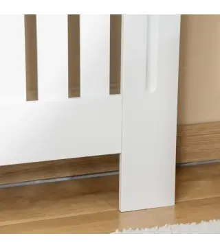 Cubre Radiadores 152x19x83 cm Cubierta para Radiador de MDF Cubreradiador para Salón Dormitorio Pasillo Blanco
