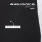 Pack de 4 Sillas de Cocina Modernas Tapizadas en Lino y Patas de Metal para Salón Carga 120 kg 41x50x97 cm Negro