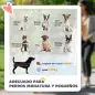 Cochecito para Perros Plegable con Vagón Desmontable 4 Puertas con Cremallera 2 Correas de Seguridad y Cojín Caqui