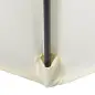 Parasol de Terraza con Mástil de Aluminio Techo de Ventilación y Poste Desmontable Impermeable para Patio Beige Parasol de Terraza con Mástil de Aluminio Techo de Ventilación y Poste Desmontable Impermeable para Patio Beige