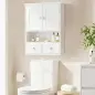 Armario de Pared para Baño Armario Colgante de Baño con 2 Puertas y 2 Cajones para Cocina 50,8x17,8x66 cm Blanco Armario de Pared para Baño Armario Colgante de Baño con 2 Puertas y 2 Cajones para Cocina 50,8x17,8x66 cm Blanco