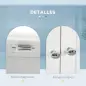 Armario de Pared para Baño Armario Colgante de Baño con 2 Puertas y 2 Cajones para Cocina 50,8x17,8x66 cm Blanco Armario de Pared para Baño Armario Colgante de Baño con 2 Puertas y 2 Cajones para Cocina 50,8x17,8x66 cm Blanco