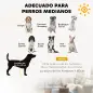 Parque para Perros de 12 Paneles 68x80 cm Corral Plegable para Perros Medianos con Puertas y Cierre Negro