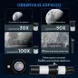 Telescopio Refractor Astronómico para Adultos y Principiantes Apertura 70 mm con Lente Barlow Trípode Ajustable Blanco Telescopio Refractor Astronómico para Adultos y Principiantes Apertura 70 mm con Lente Barlow Trípode Ajustable Blanco