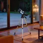 Telescopio Refractor Astronómico para Adultos y Principiantes Apertura 70 mm con Lente Barlow Trípode Ajustable Blanco Telescopio Refractor Astronómico para Adultos y Principiantes Apertura 70 mm con Lente Barlow Trípode Ajustable Blanco