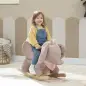 Caballito Balancín para Bebés con Sonido de Elefante y Cinturón de Seguridad de 3 Puntos Base de Madera Marrón Caballito Balancín para Bebés con Sonido de Elefante y Cinturón de Seguridad de 3 Puntos Base de Madera Marrón