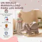 Caballito Balancín para Bebés con Sonido de Elefante y Cinturón de Seguridad de 3 Puntos Base de Madera Marrón Caballito Balancín para Bebés con Sonido de Elefante y Cinturón de Seguridad de 3 Puntos Base de Madera Marrón